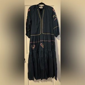 Lug Von Saga Brand New Embroidered Maxi Dress! Spectacular in person! Devine!!💙